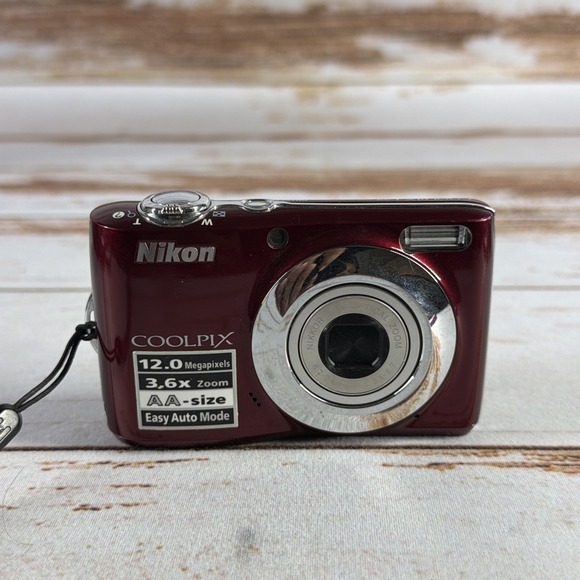 Nikon Other - Nikon COOLPIX L22 Digital Camera Red Parts Only Lens Error No Parts or Repair